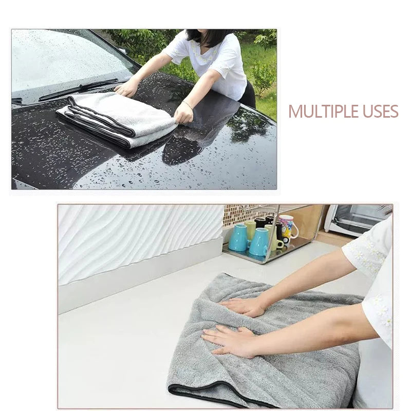 Serviette de lavage de voiture en microfibre