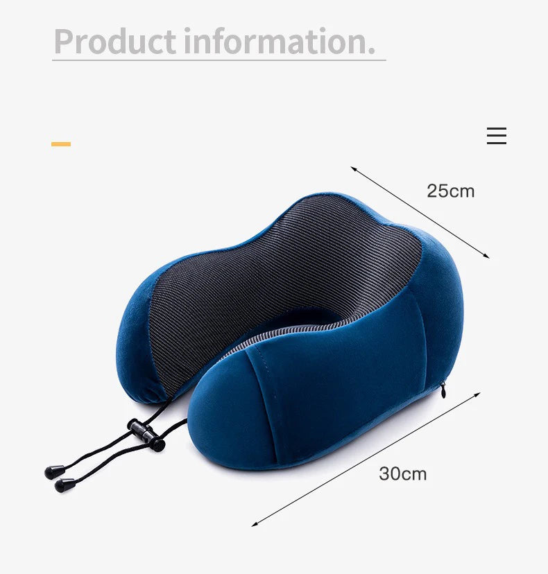 Oreiller cervical de voyage pour appui-tête en forme de U