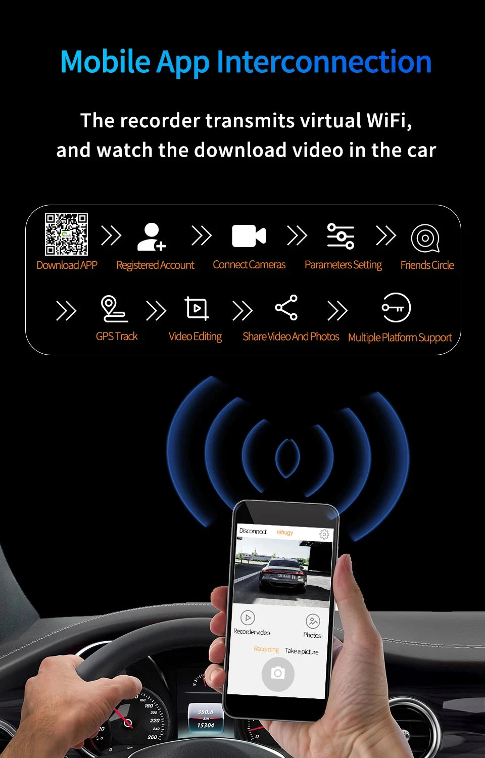 Carplay Android Auto Video Drive Recorder